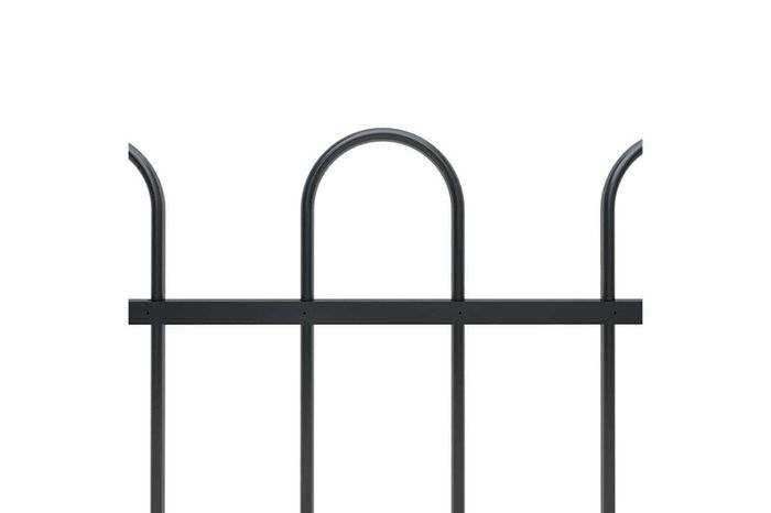 Garden Fence With Hoop Top Steel 10.2x1 M