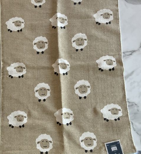 Brand-new Beige Sheep Printed Rug 60x90cm