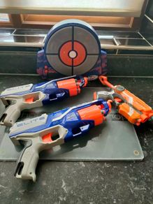 NERF guns and target set.