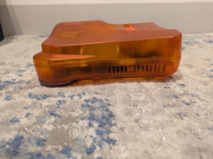 Nintendo N64 Funtastic Fire Orange Console Perfect Condition