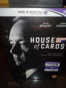 House Of Cards Season 1-4 Dvd Boxset NEW AND SEALED Kevin Spacey Political Drama Netflix