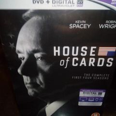 House Of Cards Season 1-4 Dvd Boxset NEW AND SEALED Kevin Spacey Political Drama Netflix