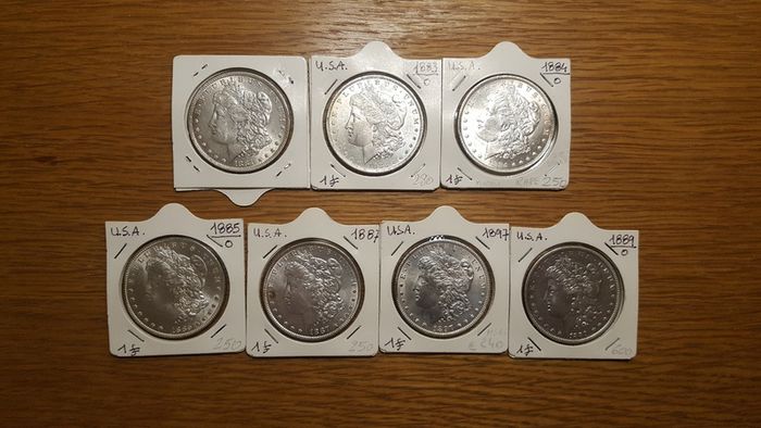 USA Morgan's dollar 1878-1921 genuine silver coins
