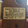 vintage rRoberts radio Image 2