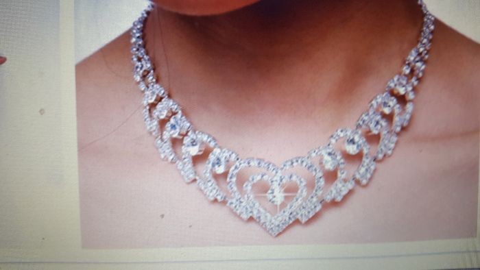 Bridal Necklace and matching Earrings ( DEBS )