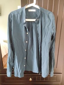 Navy Summer Long Sleeve Shirt
