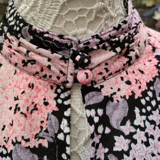 80s vintage Pink Floral dress Ara Ara Modell made in West Germany Postage Included