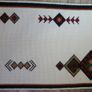 Scandinavian Handmade Thick Wool Rug with geometric pattern 48" X 31" Image 9