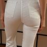 Alice + Olivia white flare jeans Image 3