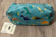 Primark Dinosaur Patterned Aqua Colour Pencil Case