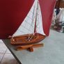 Wooden hand made boat Image 10