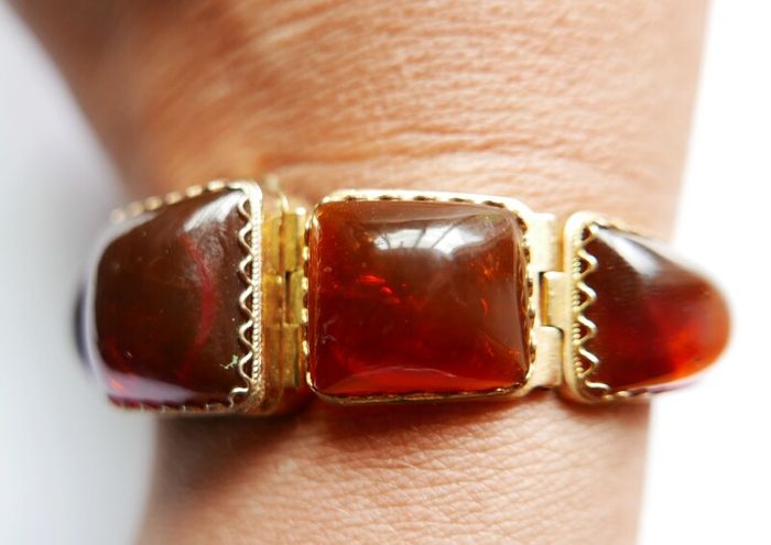 Vintage womens amber cocktail watch. Russian Watch Ladies CHAIKA