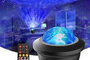 LED Star Galaxy Projector Starry Sky Night Light Built in Bluetooth Speaker Home Bedroom Decoration Kids Gift Lamp