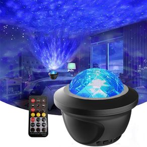 LED Star Galaxy Projector Starry Sky Night Light Built in Bluetooth Speaker Home Bedroom Decoration Kids Gift Lamp