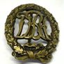 Antique German bronze DRA sports Badge Image 2