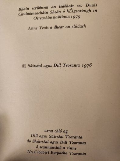 Lig Sinn I Gather. By  Breandan O' Heithir. Signed 1976  Second  Edition In Very Good Condition.