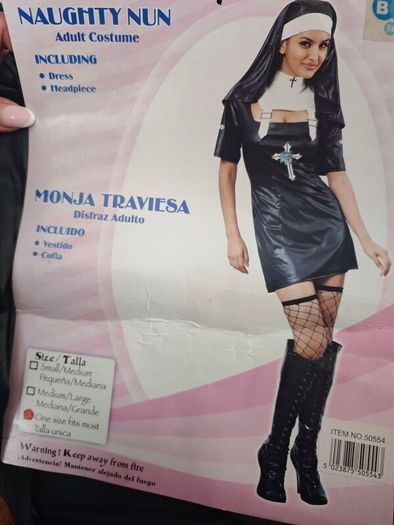 Halloween Costume "Naughty Nun"
