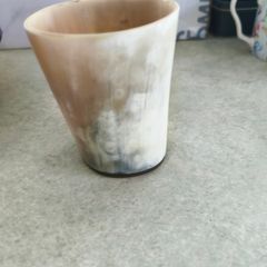 Vintage Handmade Horn Beaker.