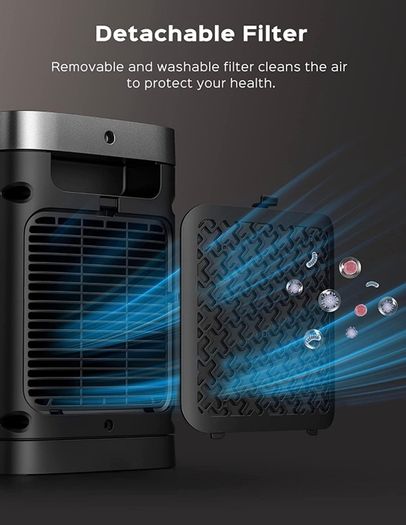 Space Heater Atom One, 3-Mode 3-Speed 70 Degree Oscillating Electric PTC Ceramic Heater with Thermostat, 1-12H Timer, Remote Control, Overheating & Tip Over Protection,Energy-Saving-ECO-Mode (FREE POSTAGE)