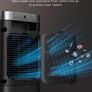 Space Heater Atom One, 3-Mode 3-Speed 70 Degree Oscillating Electric PTC Ceramic Heater with Thermostat, 1-12H Timer, Remote Control, Overheating & Tip Over Protection,Energy-Saving-ECO-Mode (FREE POSTAGE) Image 3