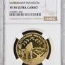 1993 Gold French Normandy Invasion Gold Franc Coin (17gm) Sovereign Image 2