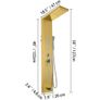 5 in 1 Shower Tower Panel Stainless Steel Wall Mounted Panel Rainfall Massage Jets Waterfall Bathroom Shower Tower (FREE SHIPPING) Image 8