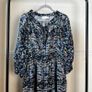 Peter Pilotto Silk Midi Dress Sz 10UK 6US M Printed Elastic Waist Ruffle Classic Image 3