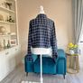 Girls Long Sleeved Blue Checkered Shirt from Primark Image 9