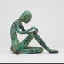 Sitting Lady - Patinated Bronze Image 7