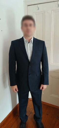 Mens navy Paul Costelloe Suit - jacket and trousers - 40 regular jacket, 34 short trousers