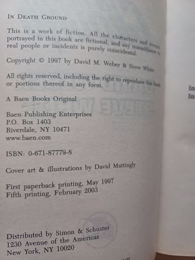 In Death Ground by David Weber (Science Fiction Paperback 2003)