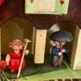 Vintage German Weather House, Folk art. Hand painted Image 2