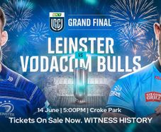 2 X Leinster v Bulls URC Final Tickets - Hogan Lower - Section 332, Row H, Seats 7-8 - Beside Dugouts