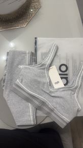 womens grey Alo set