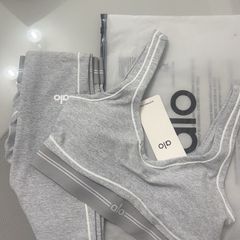 womens grey Alo set