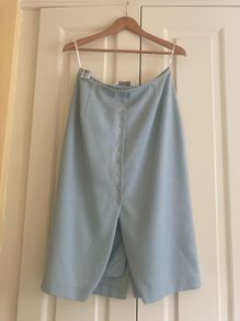 Vintage 70's/80's Classic Style Blue Skirt.