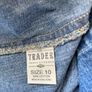 Vintage Denim Mini Skirt - A Line - Size 10 - Trader Denim Image 5