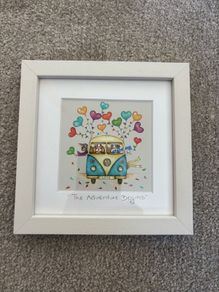 Belinda Northcote "The Adventure Begins" framed mini print