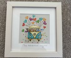 Belinda Northcote "The Adventure Begins" framed mini print