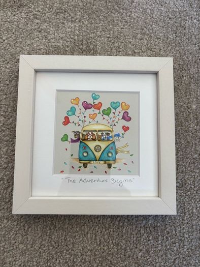 Belinda Northcote "The Adventure Begins" framed mini print