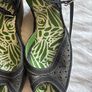 Fly London Black Wedged Sandals with Ankle Straps- size 39 Image 2