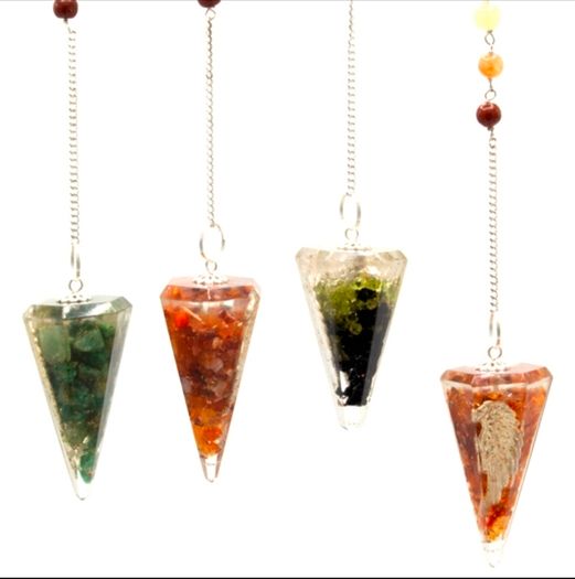 Orgonite Chakra Pendulum Reiki Crystal Dowsing Tool Healing Stones