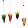 Orgonite Chakra Pendulum Reiki Crystal Dowsing Tool Healing Stones Image 4