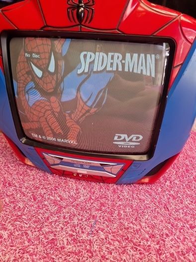 vintage  spiderman  dvd player
