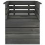 8 Piece Garden Pallet Lounge Set Solid Pinewood Dark Grey Image 2