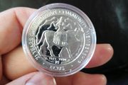 1994 Gibraltar Silver Proof 21 Ecus Coin,come with original coin capsule, thanks for looking.
