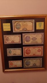 old irish bank notes framed print