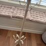 Cream metal coat hanging stand Image 5
