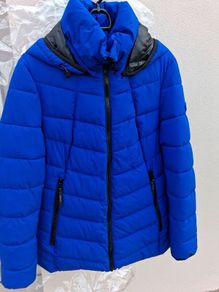Stunning Quilted Jacket - Dutch brand District- Royal Blue - UK 8 generous - BNWT RRP 129