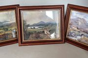 Three Vintage Country Scene Pictures